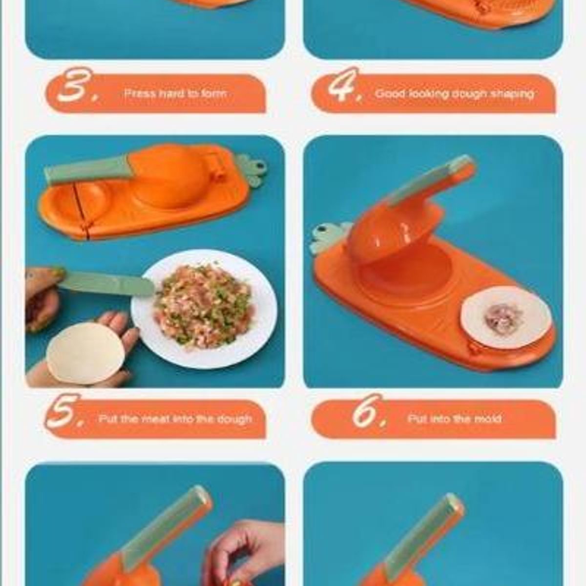 GENERICO - Prensa para Dumplings y Empanadas 2 en 1 Redonda