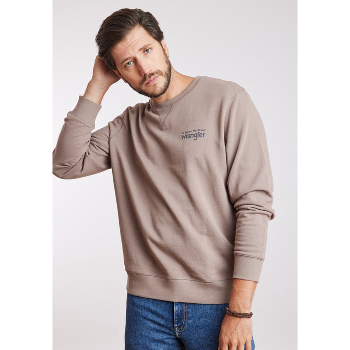 WRANGLER - Poleron Hombre Graphic Sweatshirt Iron