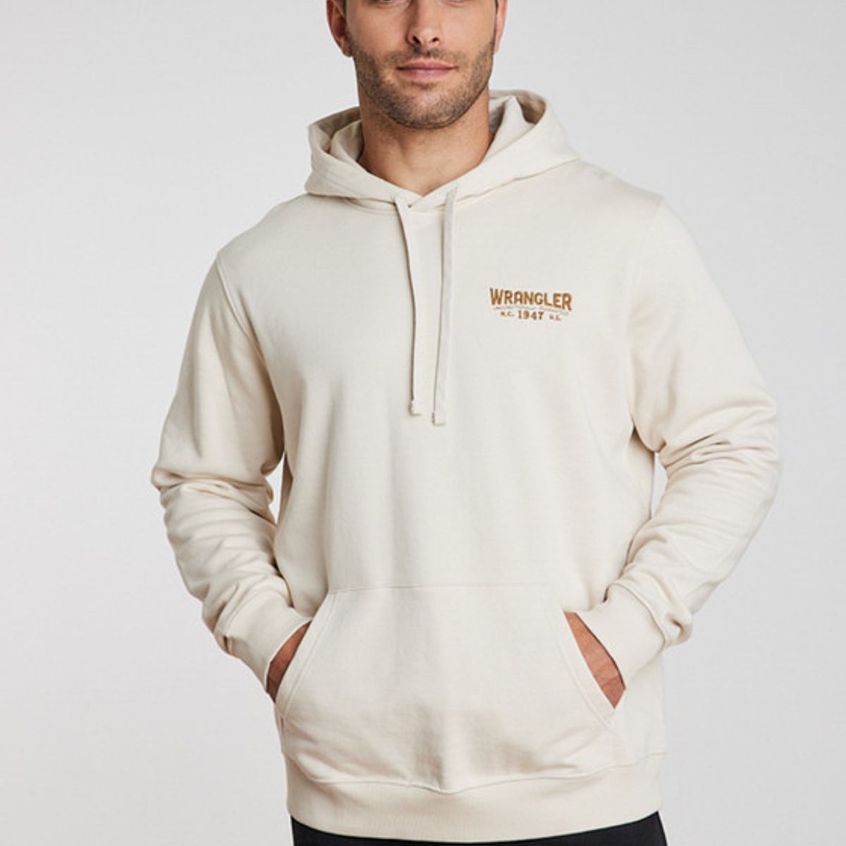 WRANGLER - Poleron Hombre Regular Fit Hoodie Vintage White