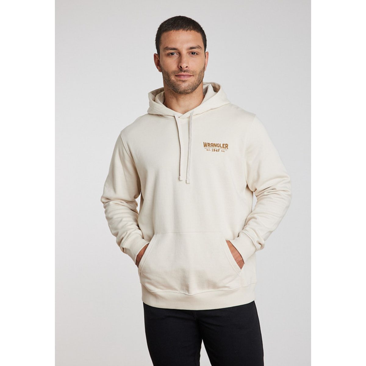 WRANGLER - Poleron Hombre Regular Fit Hoodie Vintage White