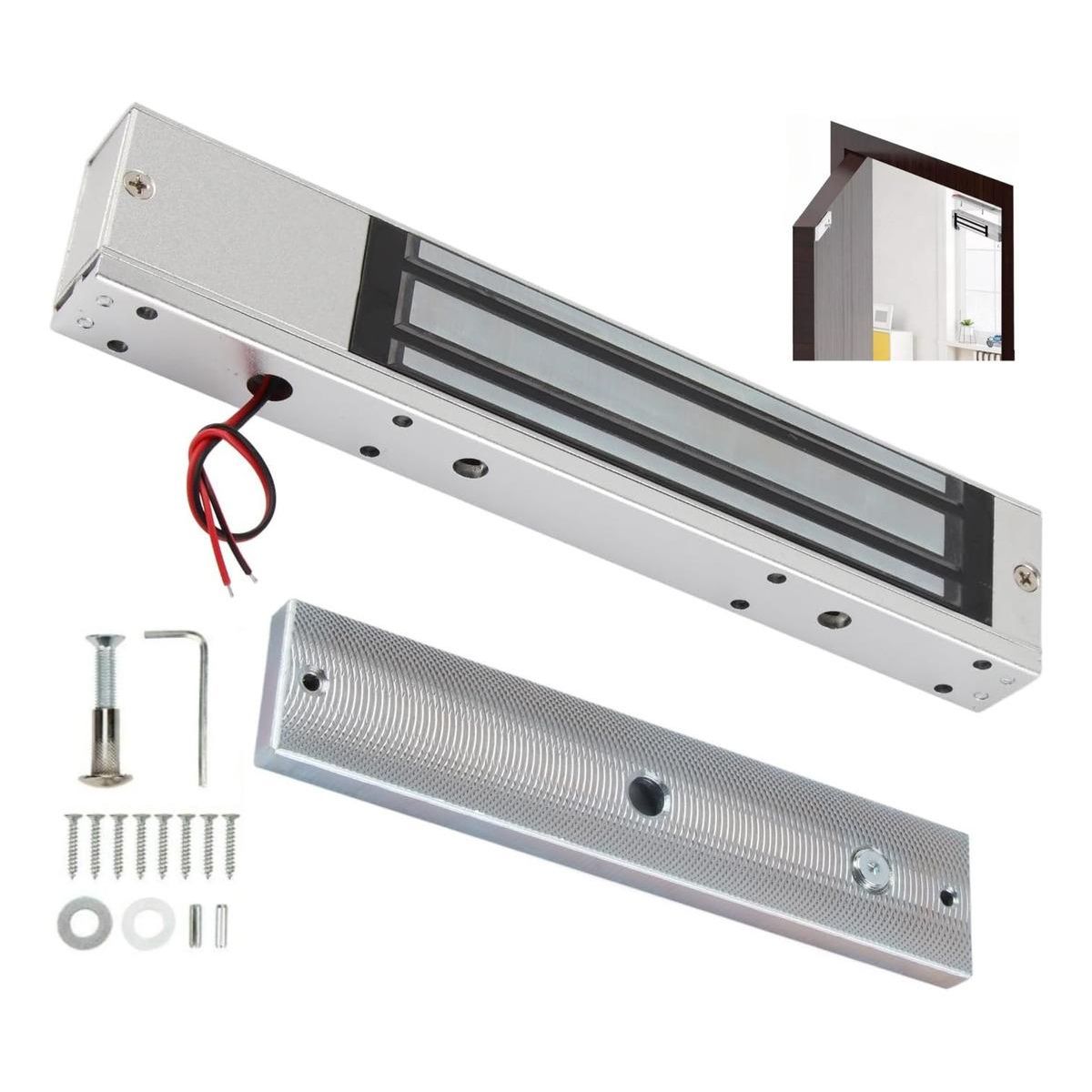 GENERICO - Cerradura Electromagnética de Retenedor 280kg para Puerta Única