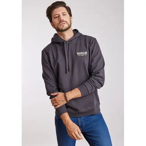WRANGLER - Poleron Hombre Regular Fit Hoodie Faded Black