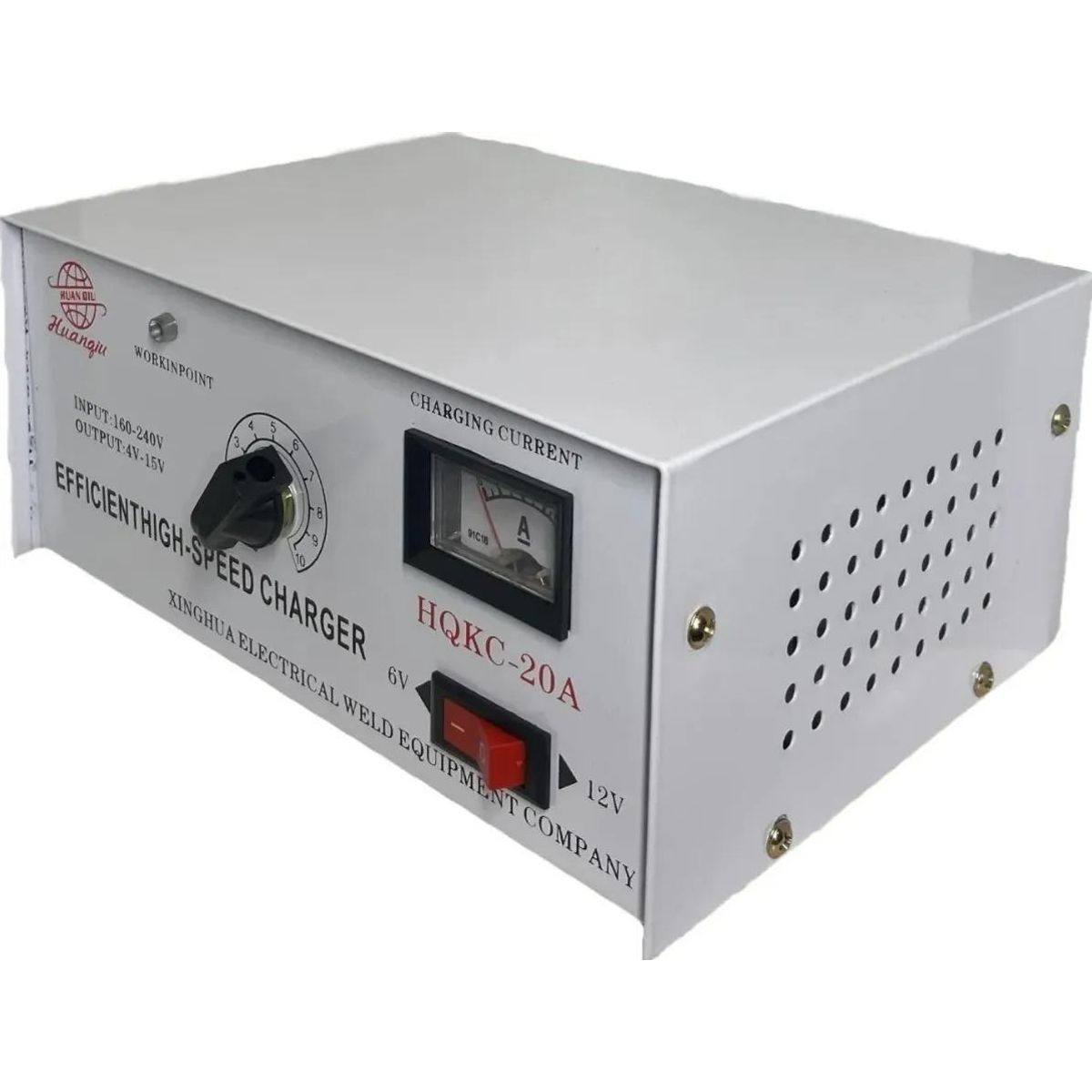 GENERICO - Cargador de Batería para Automóvil 12V 20A con Protección