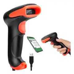 GENERICO - Lector de Código de Barras Inalámbrico 24G para Escaneo Rápido