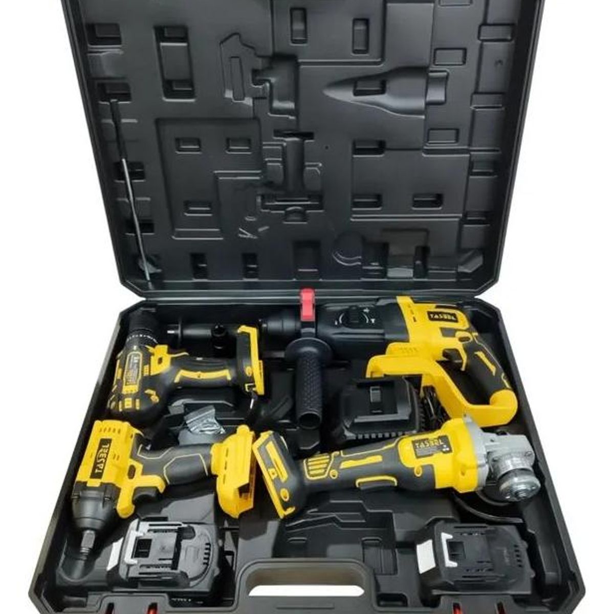 GENERICO - Kit de Herramientas Inalámbricas 4 Piezas con Baterías