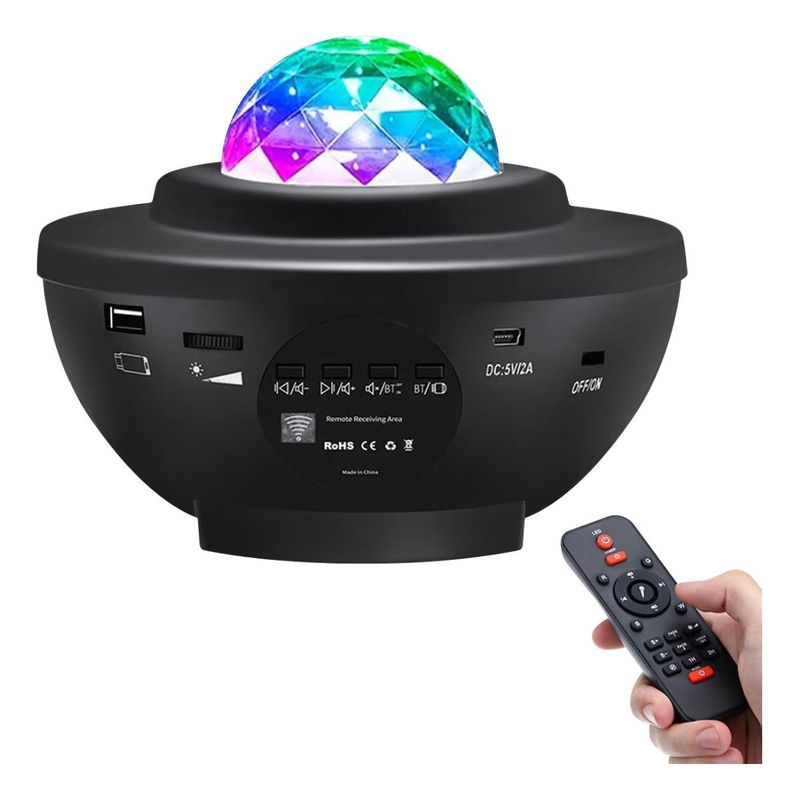 GENERICO - Proyector de Estrellas LED con Sonido Bluetooth
