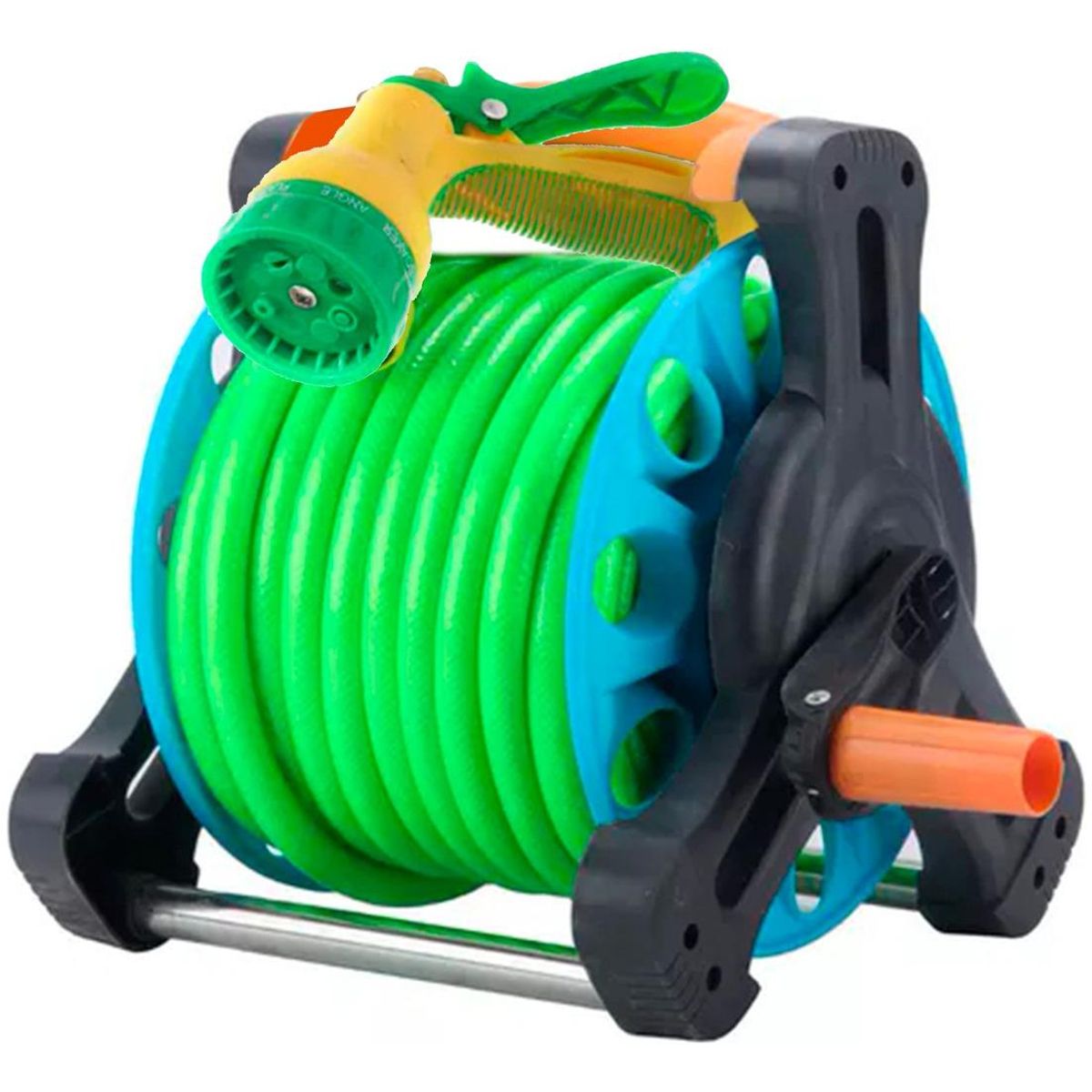 GENERICO - Carrete de Manguera Retráctil para Jardín 15 Metros