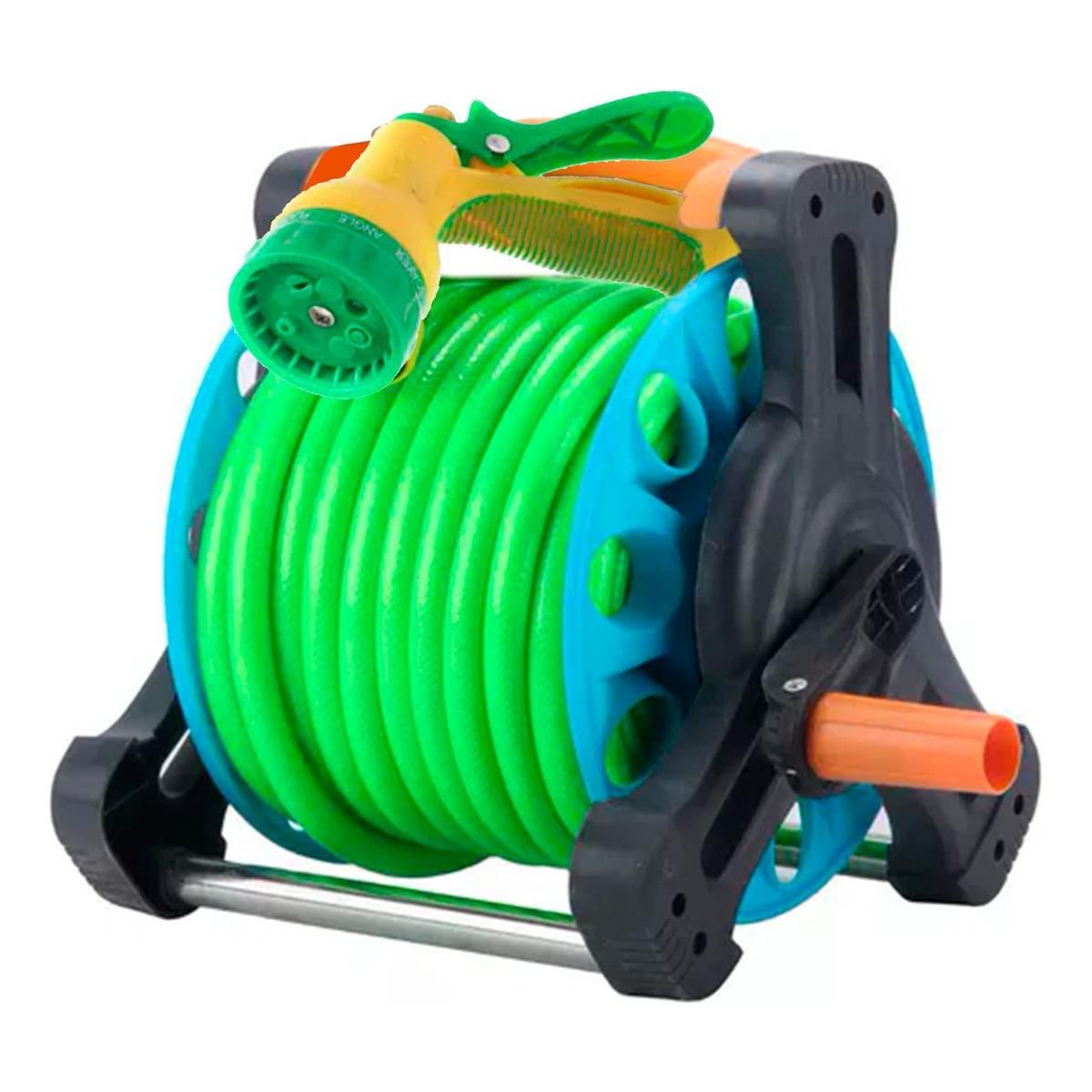 GENERICO - Carrete de Manguera Retráctil para Jardín 15 Metros