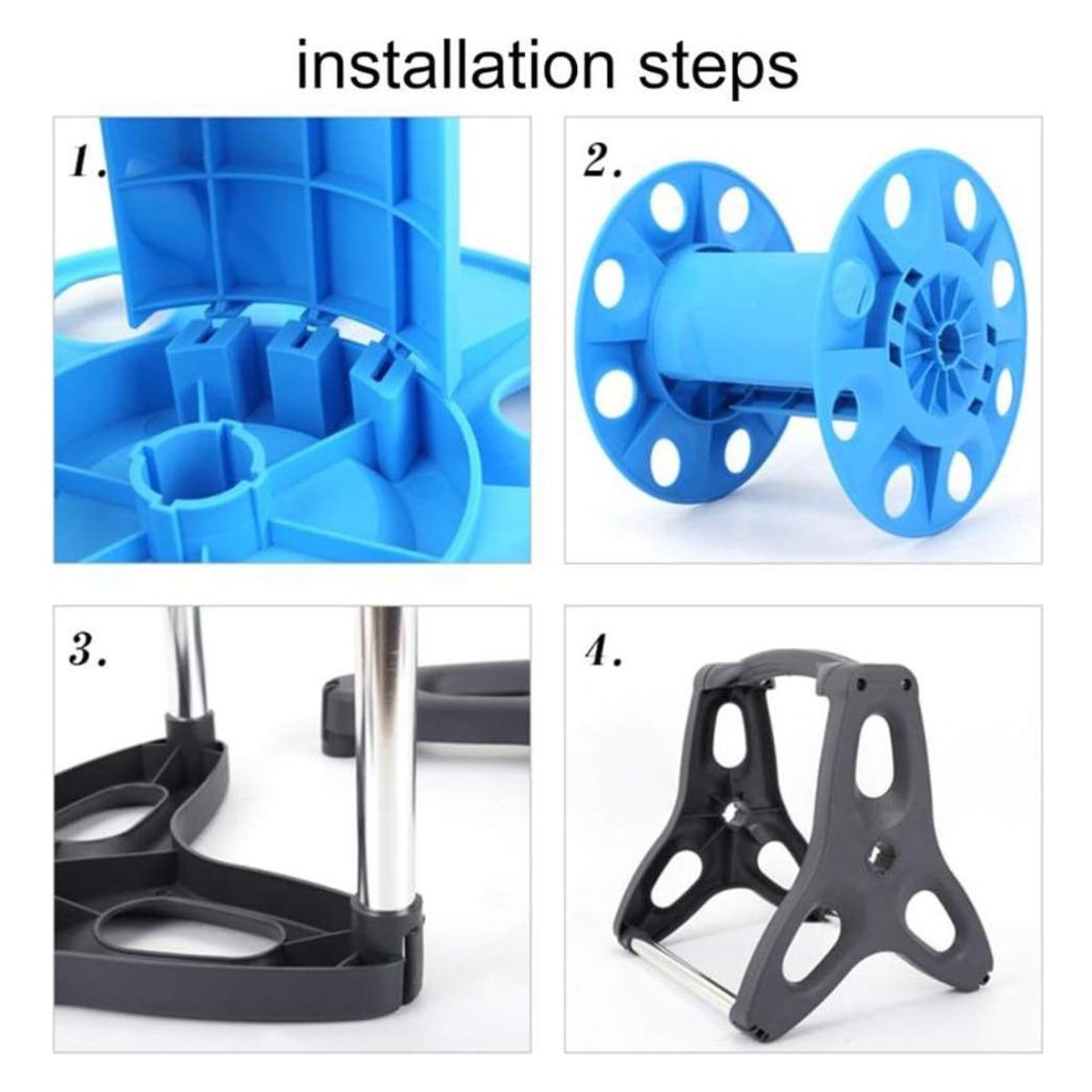 GENERICO - Carrete de Manguera Retráctil para Jardín 15 Metros