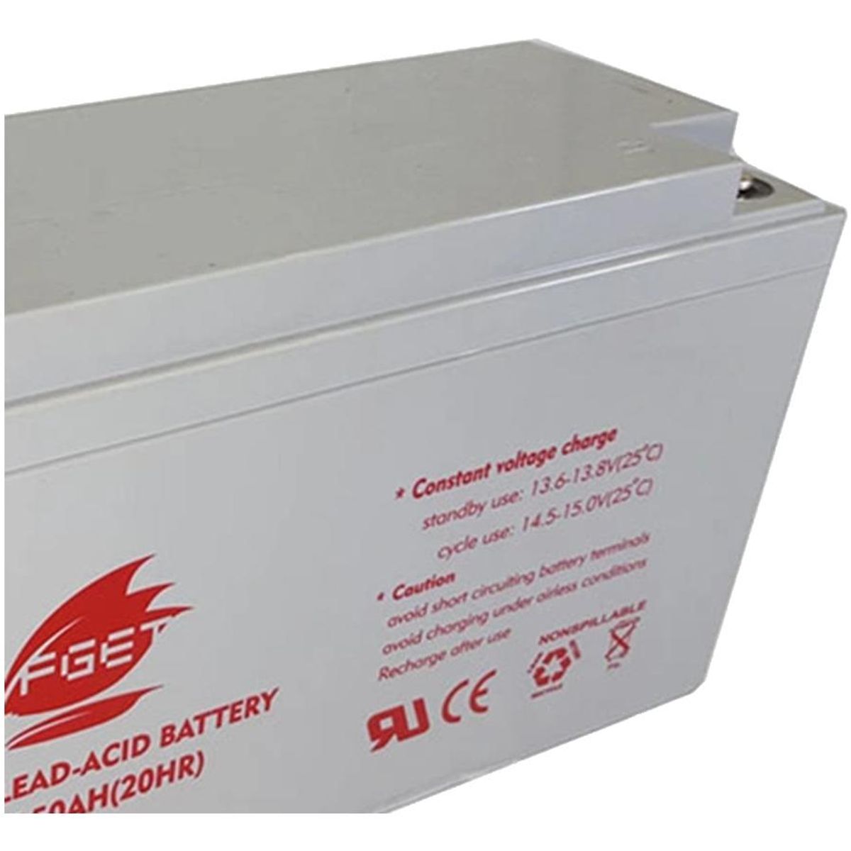 GENERICO - Batería de Gel Profundo 12V 100Ah para Energía Solar