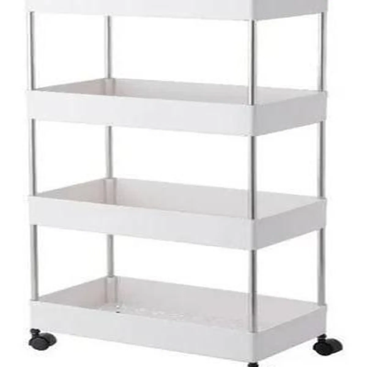 GENERICO - Organizador Móvil con Ruedas y Repisas de Plástico