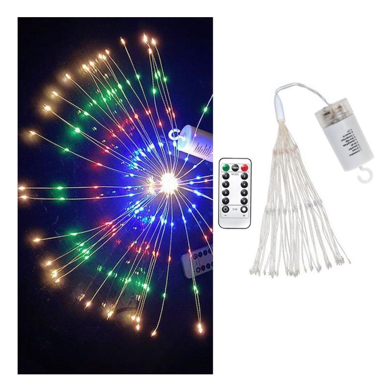 GENERICO - Luces LED Colgantes de Estrella para Decoración Navideña
