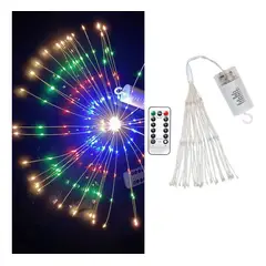 GENERICO - Luces LED Colgantes de Estrella para Decoración Navideña