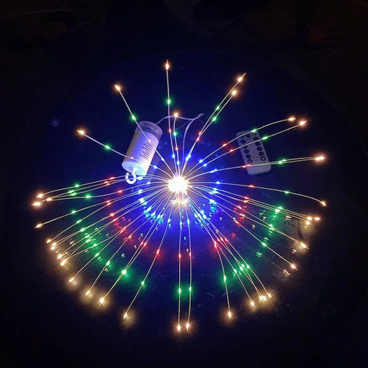 GENERICO - Luces LED Colgantes de Estrella para Decoración Navideña