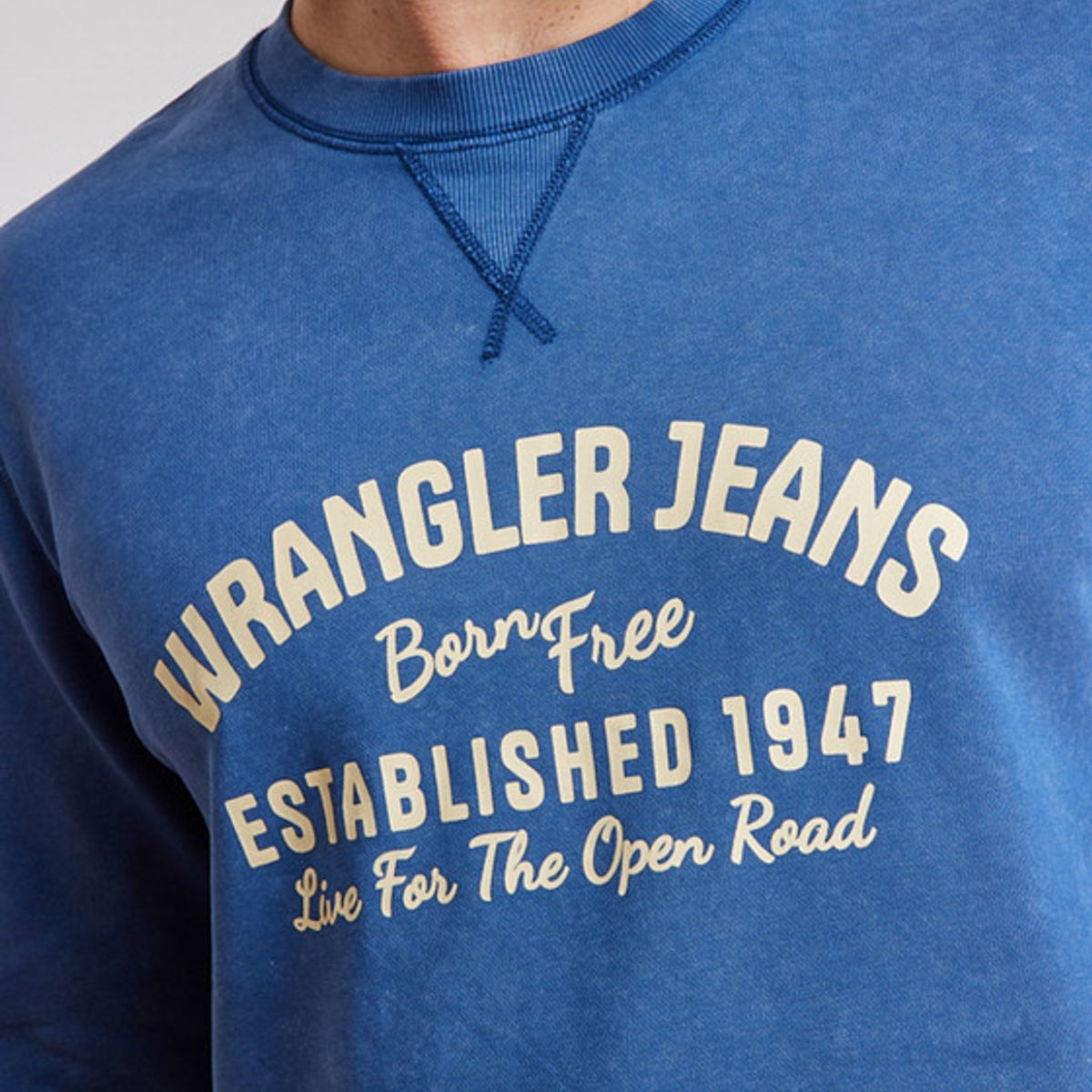 WRANGLER - Poleron Hombre Graphic Acid Sweatshirt Indigo Acid