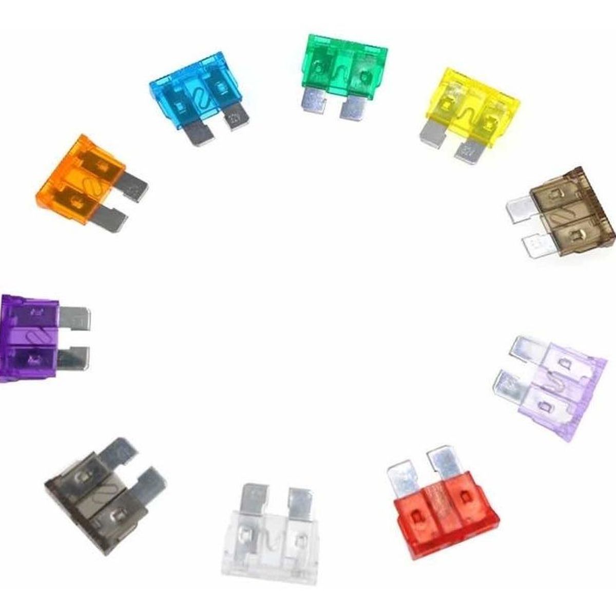 GENERICO - Pack de 10 Fusibles para Automóvil Repuestos Esenciales