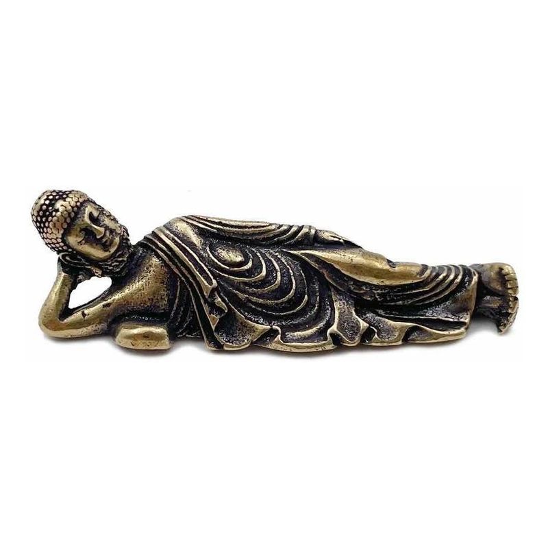 GENERICO - Figuras Decorativas Buda Acostado de Cobre