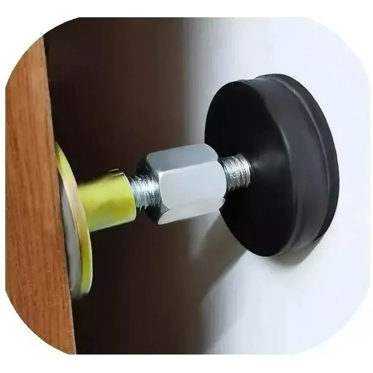 GENERICO - Tope Ajustable Antivibración para Cama y Muebles Mediano