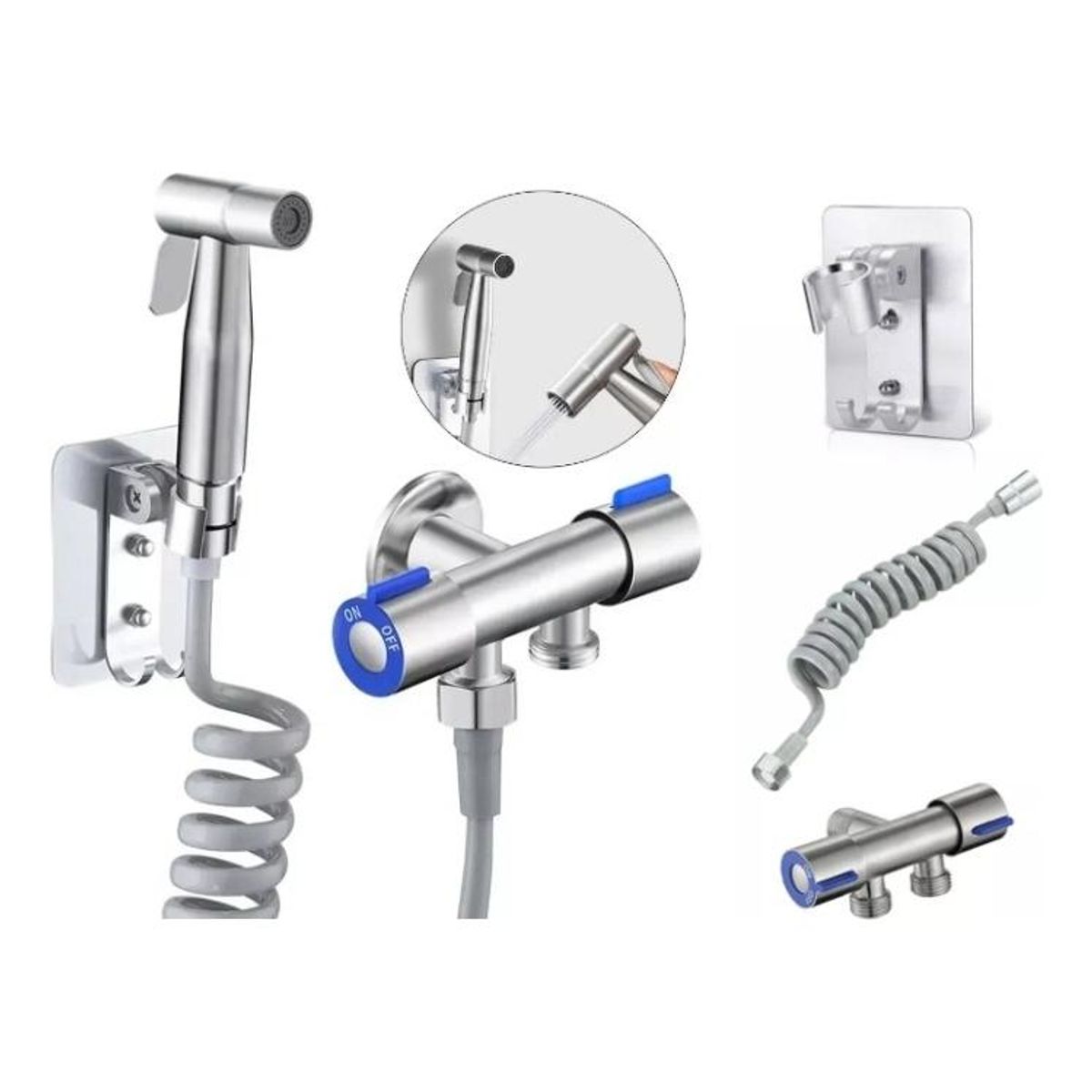 GENERICO - Juego Completo de Llave de Bidet y Ducha para Baño