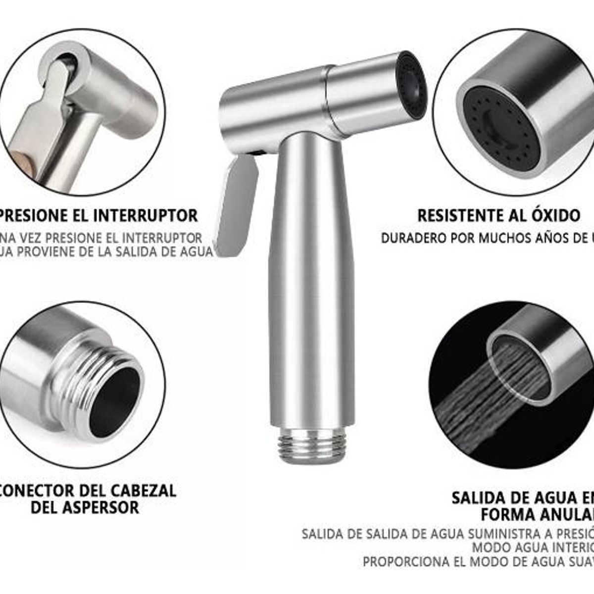 GENERICO - Juego Completo de Llave de Bidet y Ducha para Baño