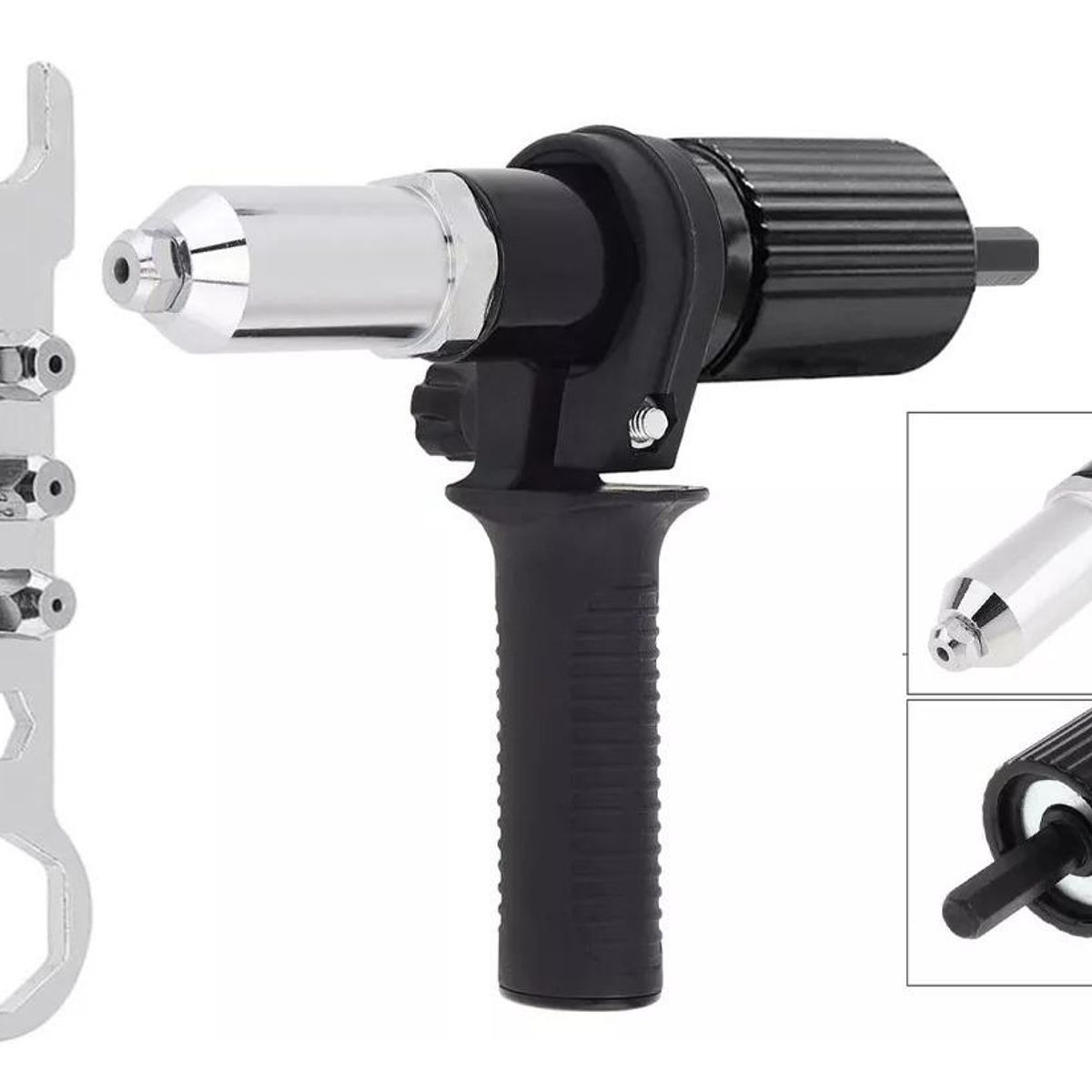 GENERICO - Remachadora Portátil para Taladros - Herramienta Práctica y Eficiente