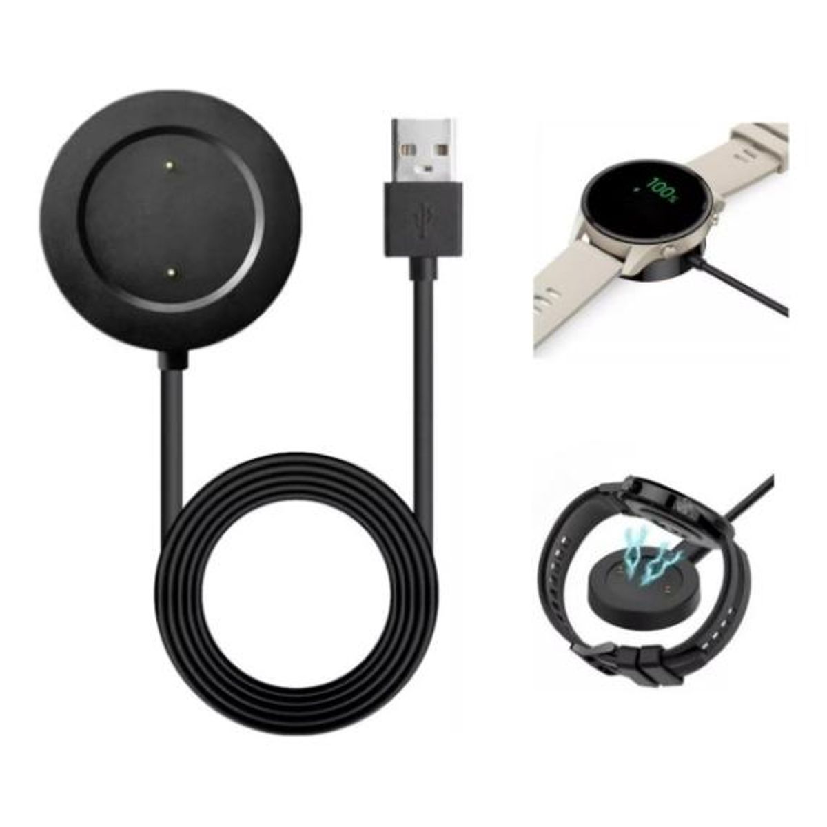 GENERICO - Cargador Magnético USB para Xiaomi Mi Watch - 1 Metro