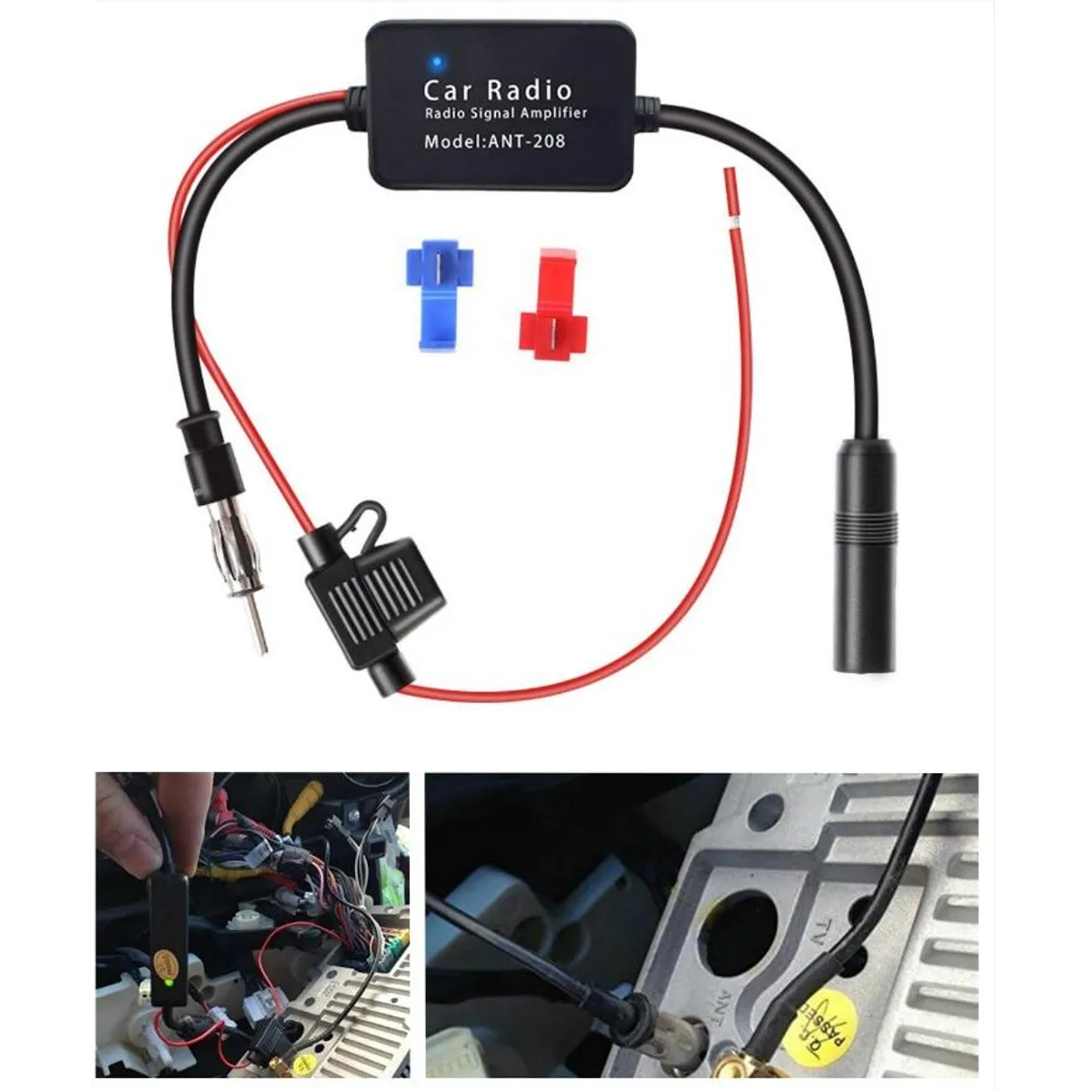 GENERICO - Amplificador Universal de Señal FM para Radio de Auto 12V