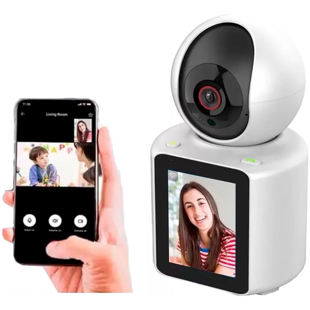 GENERICO - Monitor de Bebé WiFi 360° con Cámara HD y Voz