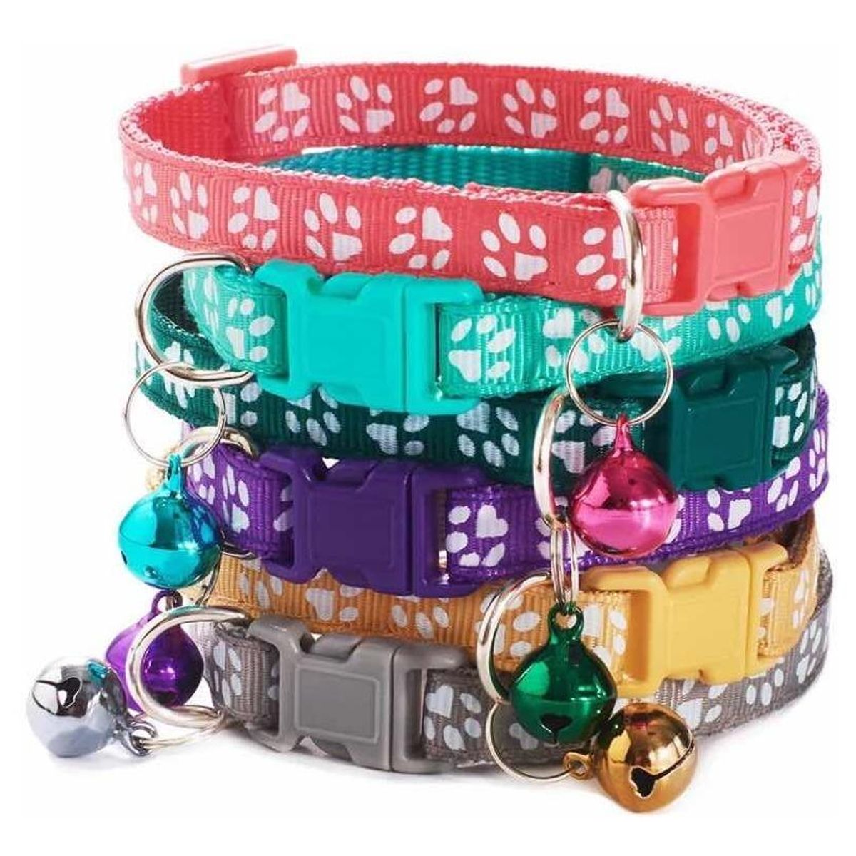 GENERICO - Collar Arnés Ajustable para Gato con Seguro de Seguridad.