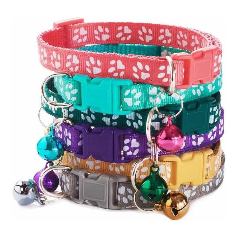 GENERICO - Collar Arnés Ajustable para Gato con Seguro de Seguridad.