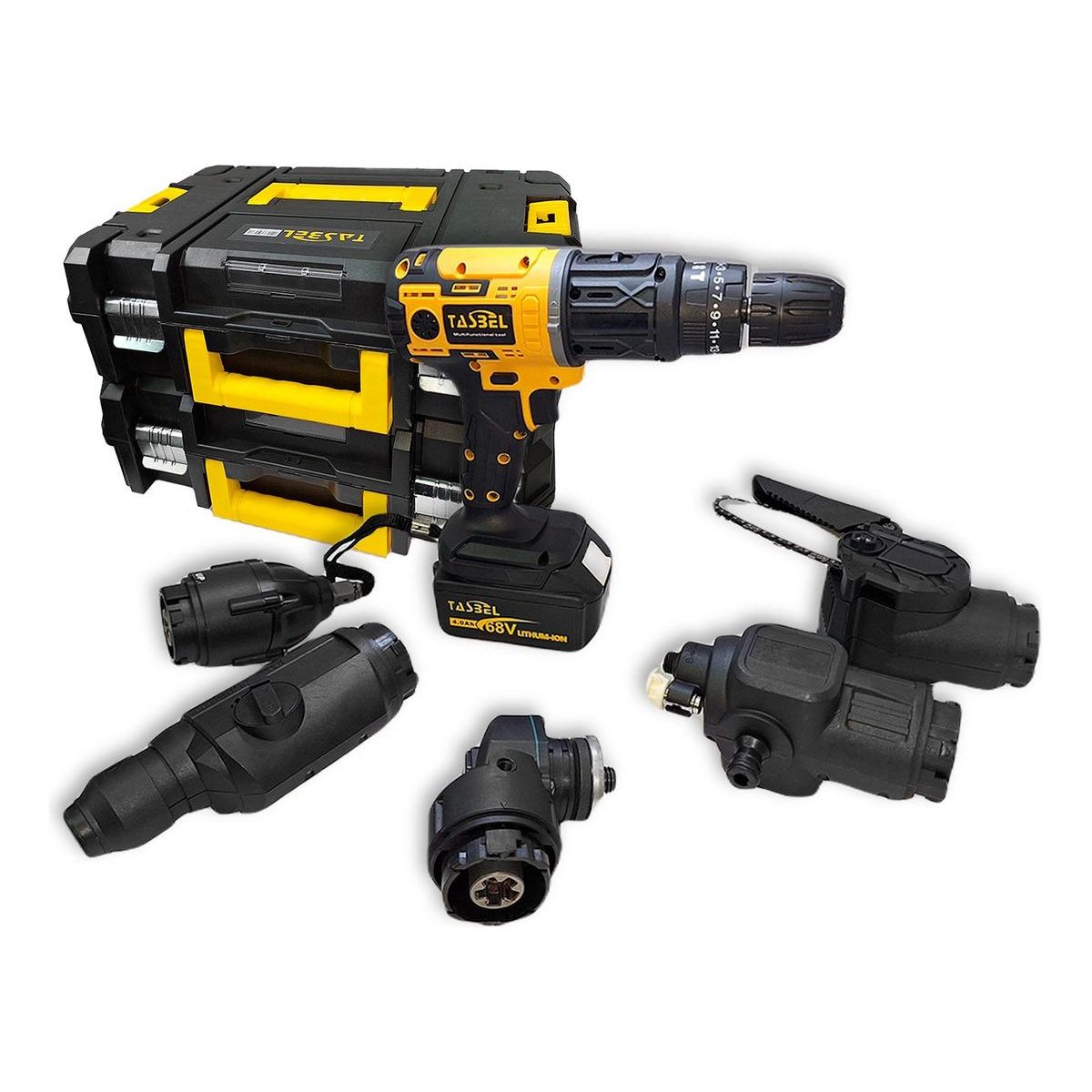 GENERICO - Kit de 6 Herramientas Inalámbricas Profesional en Maleta