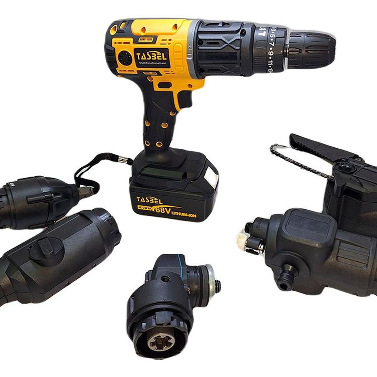 GENERICO - Kit de 6 Herramientas Inalámbricas Profesional en Maleta