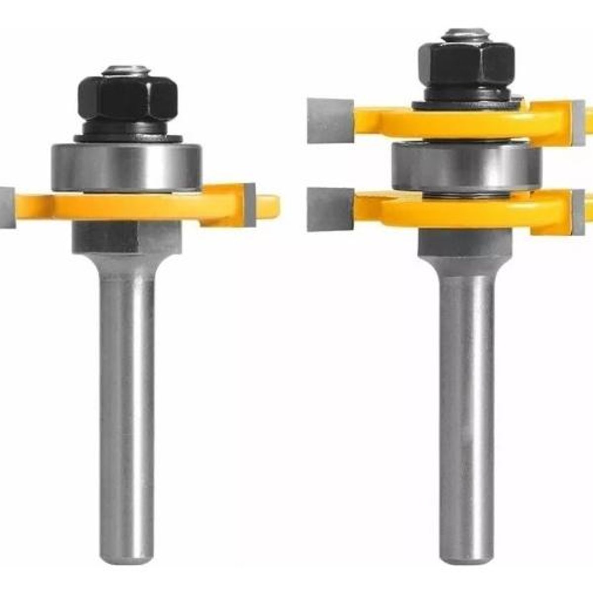 GENERICO - Juego de 2 Fresas de Madera con Toma de 635mm