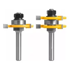 GENERICO - Juego de 2 Fresas de Madera con Toma de 635mm