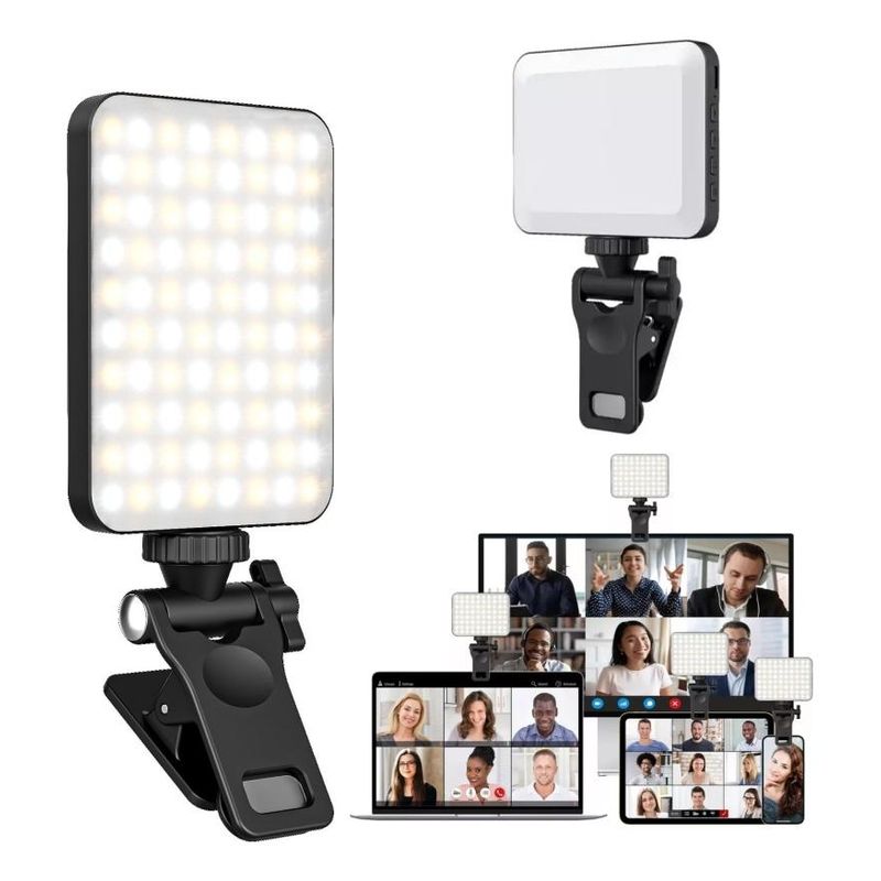 GENERICO - Luz LED Selfie Ajustable para Macbook y Smartphones