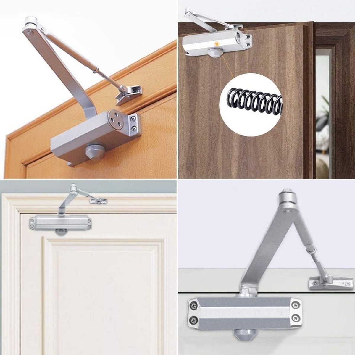 GENERICO - Brazo Hidráulico para Cierre de Puertas de 45 a 85 Kg