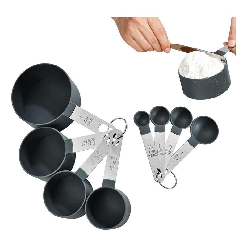 GENERICO - Juego de Tazas y Cucharas Medidoras para Cocina