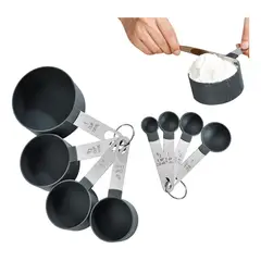 GENERICO - Juego de Tazas y Cucharas Medidoras para Cocina