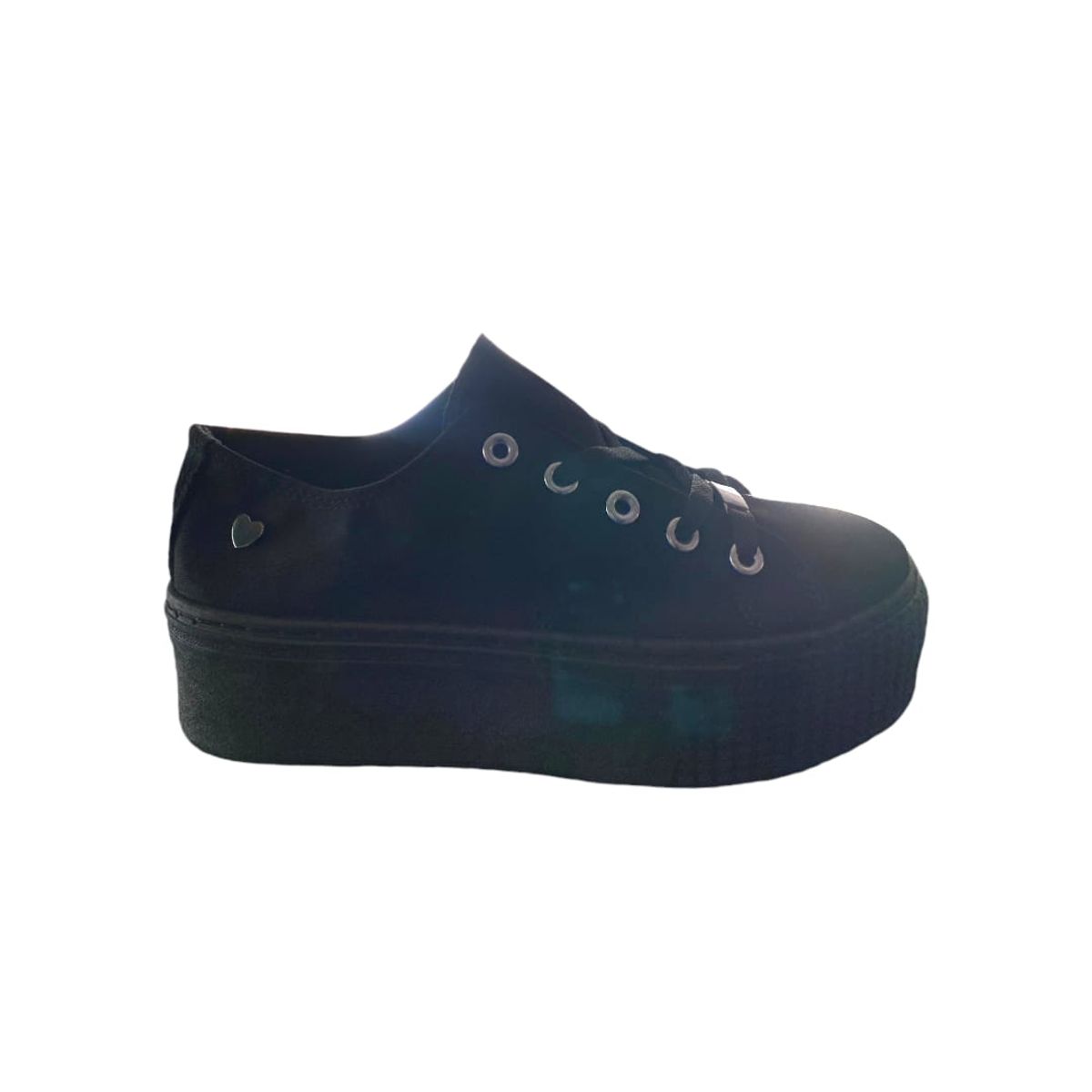 HERIEL - Zapatilla Negra Plataforma Mujer