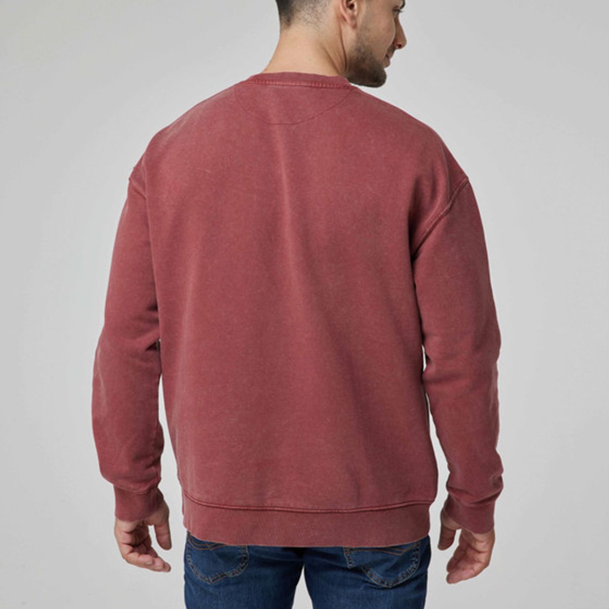 LEE - Poleron Hombre Loose Fit Brick