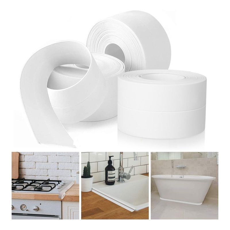 GENERICO - Cinta Selladora Impermeable para Baño y Cocina - 35 m