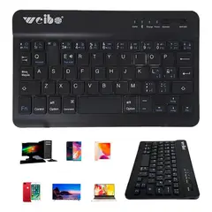 GENERICO - Teclado Slim Inalámbrico Bluetooth Ultra Delgado para Móvil.