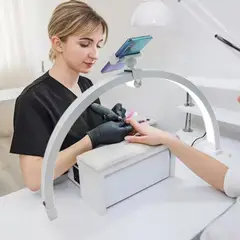 GENERICO - Lámpara LED Plegable de Media Luna para Manicura 56cm