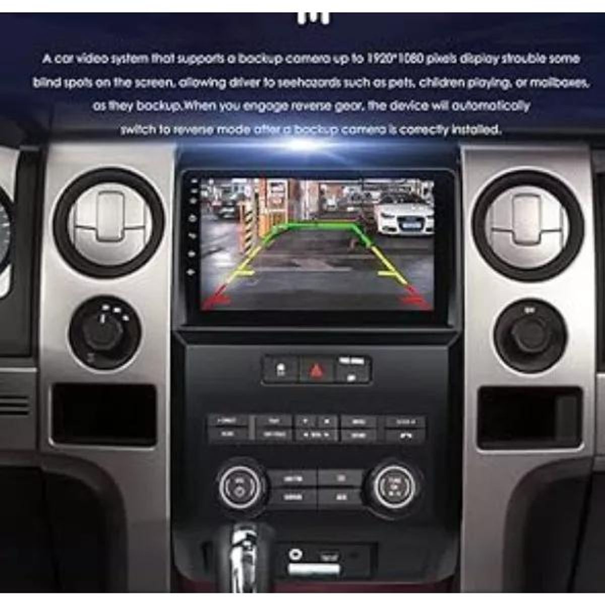 GENERICO - Bisel Adaptador de Radio para Ford F150 Raptor 2009-2015