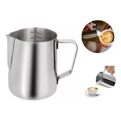 GENERICO - Jarra de Acero Inoxidable para Espuma de Café 600ml