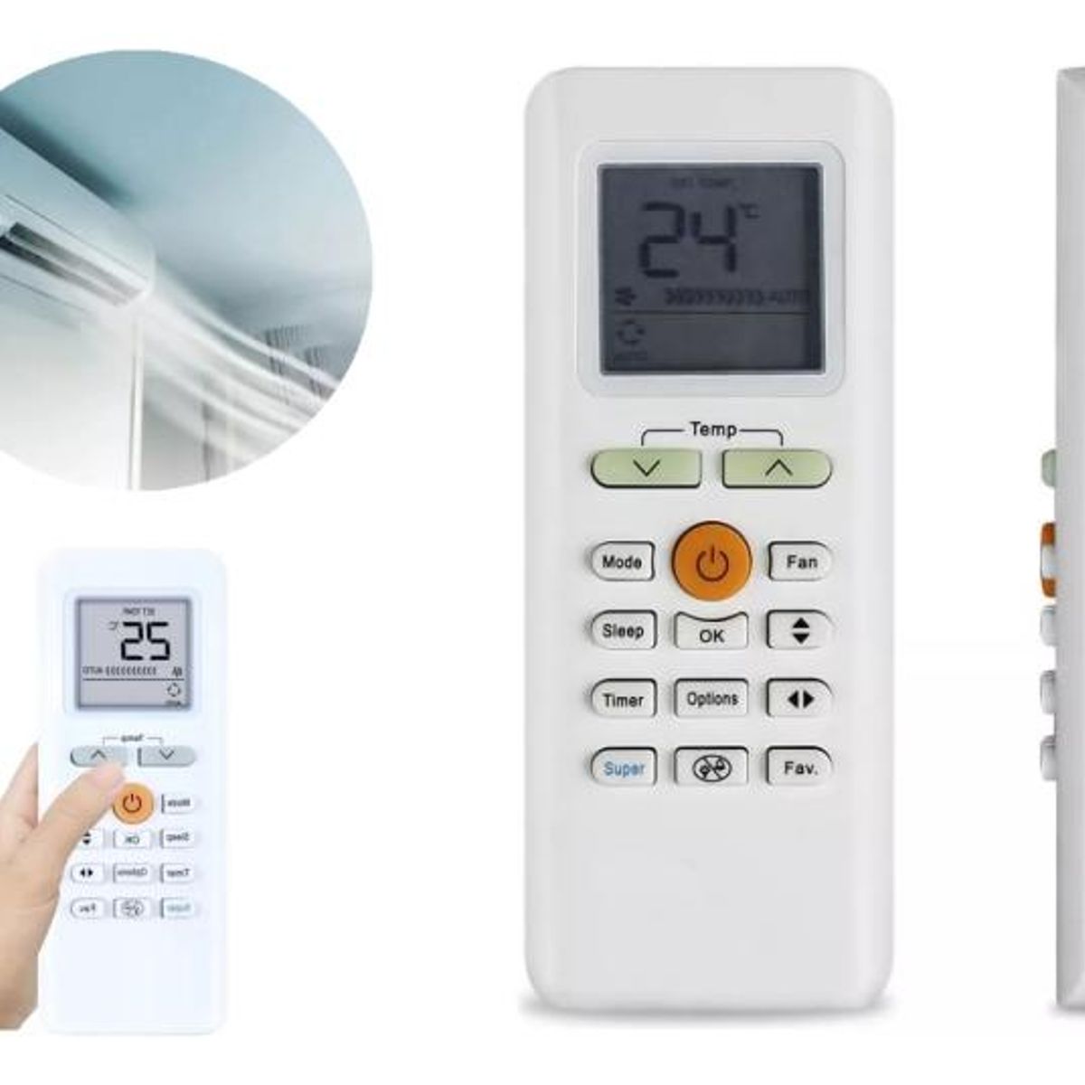 GENERICO - Control Remoto Compatible para Aires Acondicionados