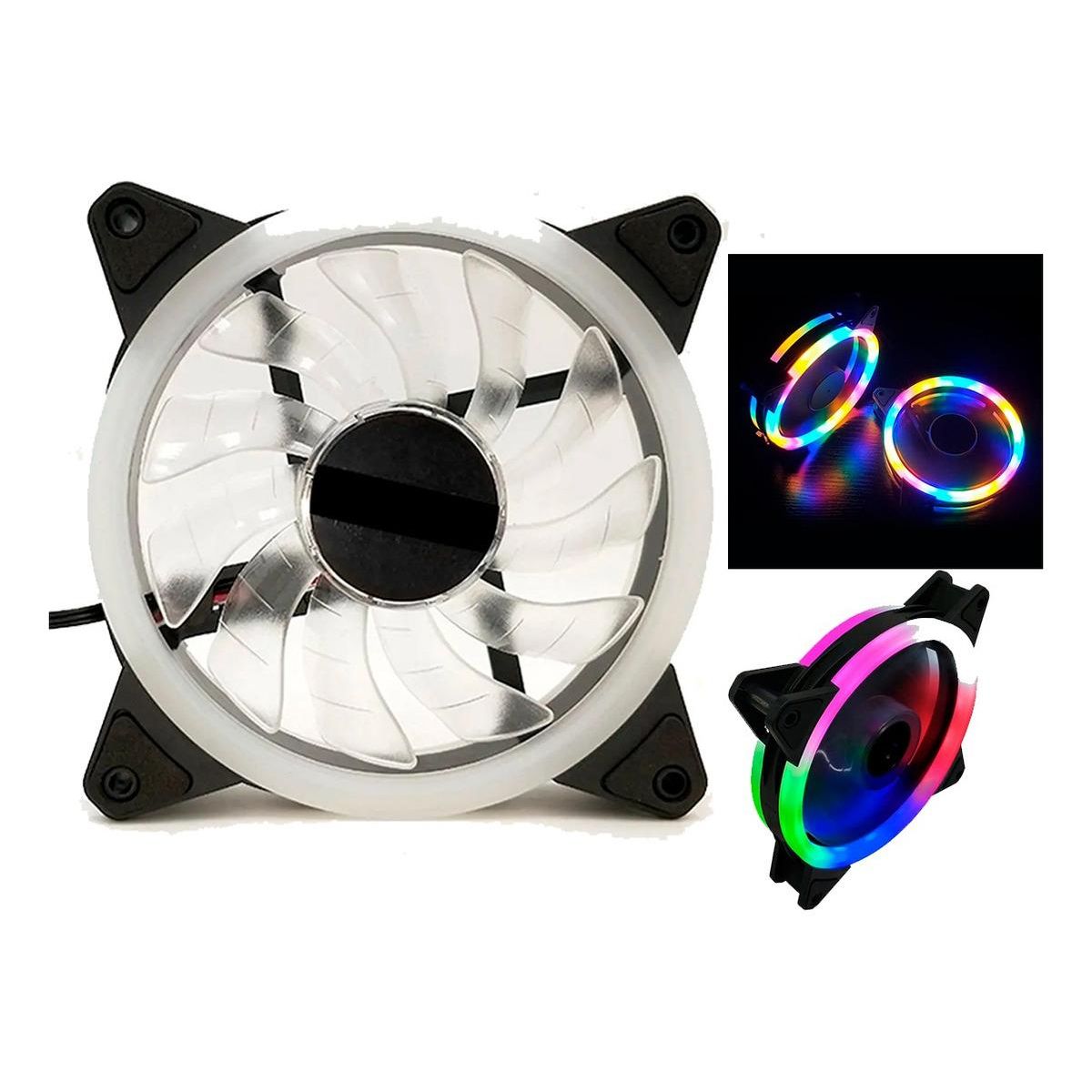 GENERICO - Ventilador Cooler RGB de 120mm para PC Gamer