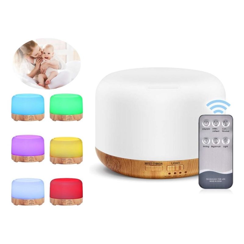 GENERICO - Humidificador y Difusor Ultrasónico con Luz Nocturna