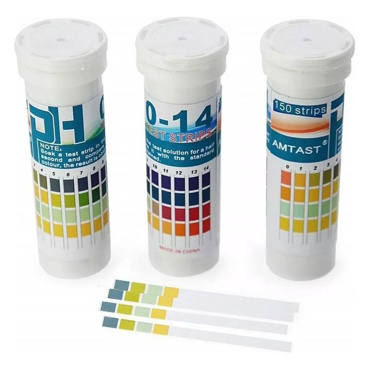 GENERICO - Tiras de Papel para Medir pH - 150 Unidades Rango 0-14