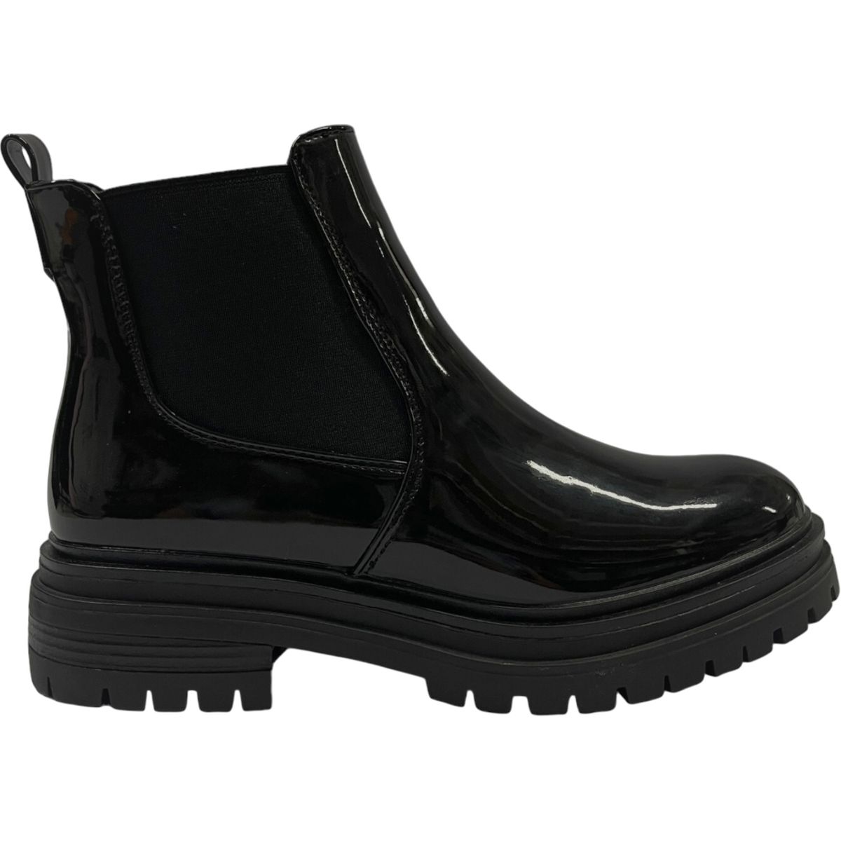 DETOGNI - Botin  Casual Mujer Negro Charol Oporto Detogni